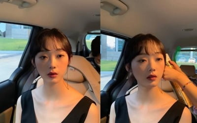 '오징어 게임' 이유미, 240번 체육복 벗고 '여배우 드레스' [TEN★]