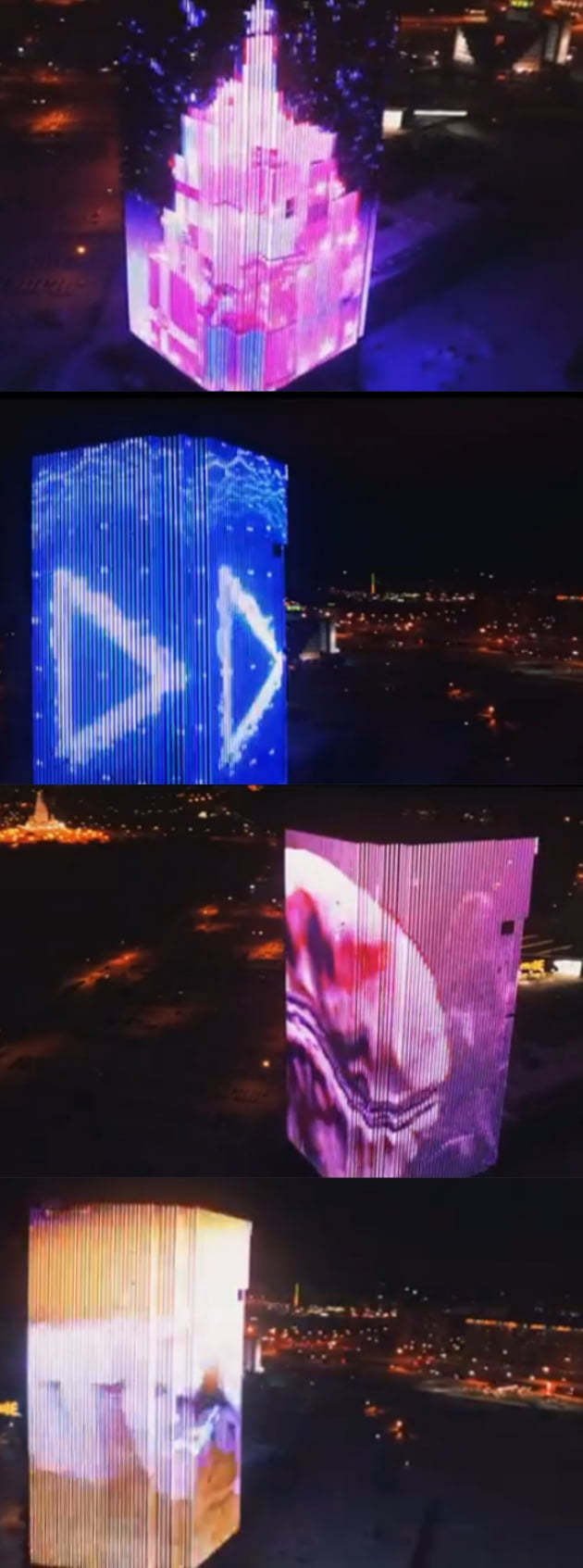 방탄소년단 지민, '초대형 카잔 아레나+BC FUTURIS+옐친 센터'조명쇼...러시아는 '지민월드'