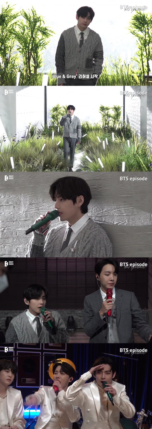 방탄소년단 뷔, 'MTV 언플러그드' 무대 비하인드..콜드플레이 'Fix You' 까지 완벽 소화