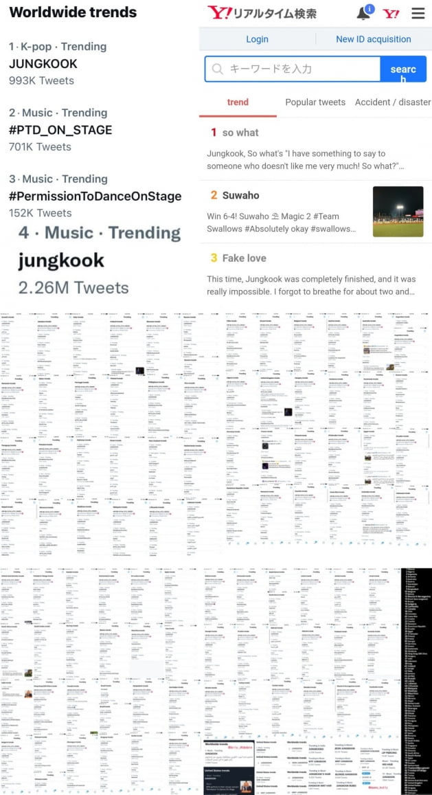 방탄소년단 정국, 전세계 1위→91개국 실트 재패+日야후 1위...'무대 神' 범접불가 라이브