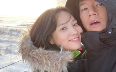 윤승아 "아이슬란드 가고파"…♥김무열과 설원 위 포옹 추억 [TEN★]