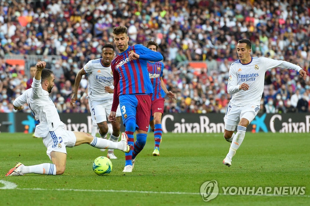 R 마드리드, 메시·라모스 빠진 엘 클라시코서 2-1 승리