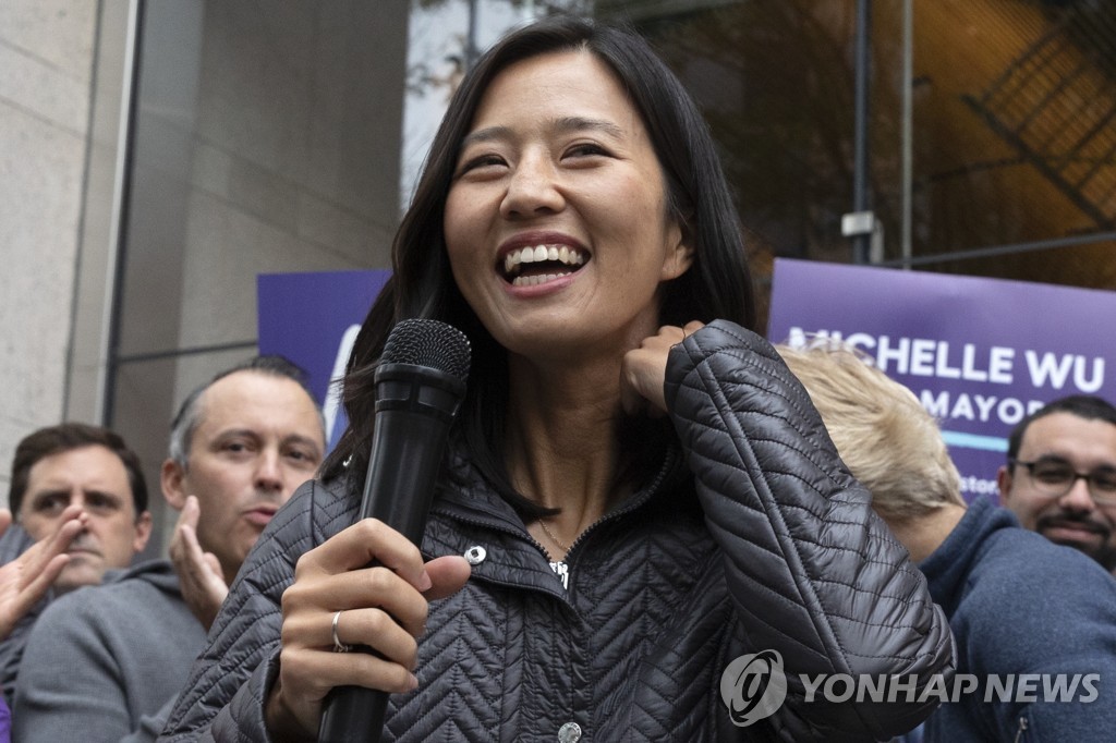 '백인남성 독점' 보스턴 시장 유력한 대만 이민자 딸