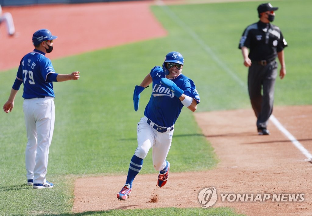 삼성, 6년 만에 PS 진출 확정…박해민 "1위 향해, 전력 질주"