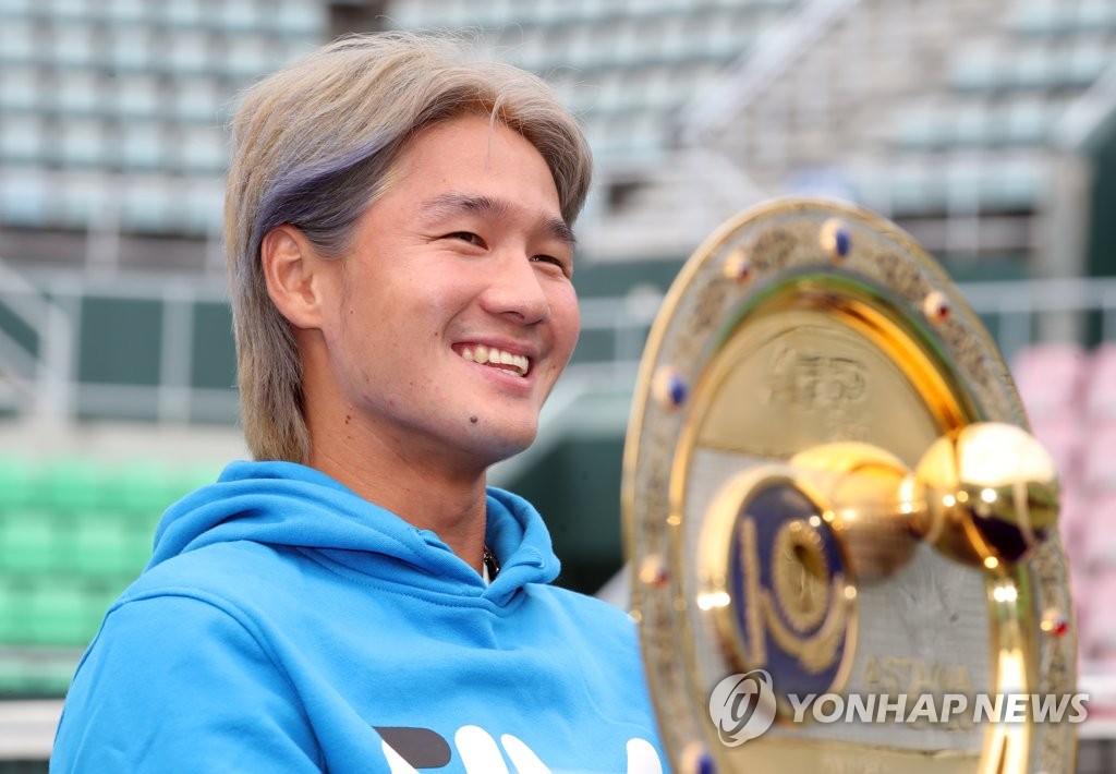 ATP 투어 우승 권순우 "올해 점수 120점…아시안게임 금 도전"