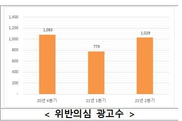 위반의심 광고수. 사진=국토교통부