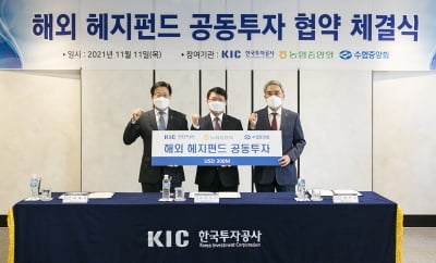 KIC, 농협·수협과 3억달러 규모 해외 헤지펀드 공동투자 JV 만든다
