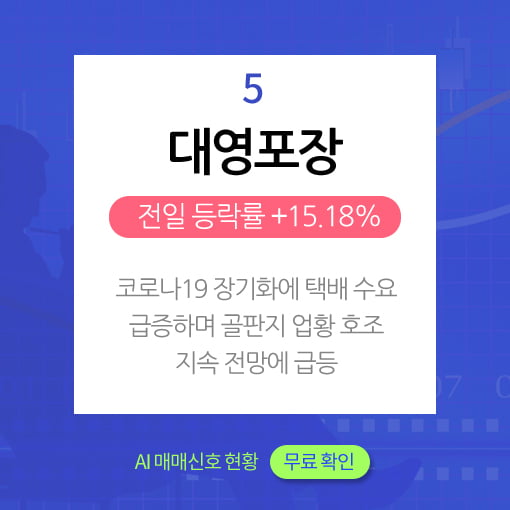 오후장 급등주 PICK 5 - 마인즈랩, 옴니시스템, 케이카...