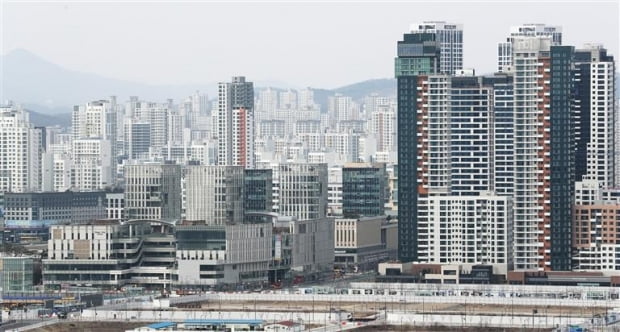 세종시 대평동에서 바라본 시내에 아파트가 빼곡히 들어서 있다. /연합뉴스