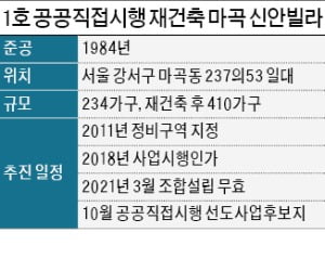 공공직접시행 1호는 '신안빌라'…재건축 부담금 면제 받는다