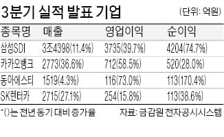 삼성SDI, 2분기 연속 배터리사업 흑자