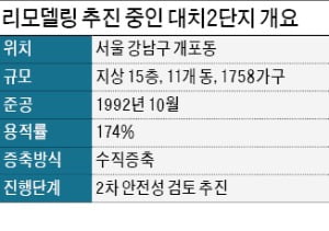 대치2 '수직증축 리모델링' 공개 실험 나선다