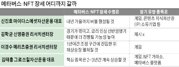 메가트렌드 된 메타버스·NFT 테마 어디까지 갈까