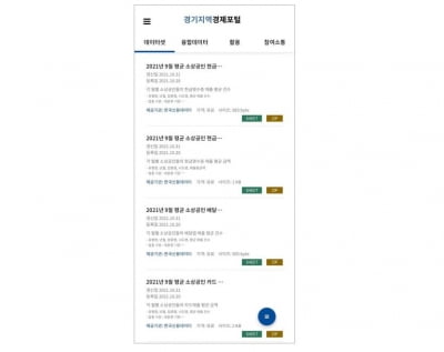 한국신용데이터, 경기지역경제포털에 소상공인 데이터 공급