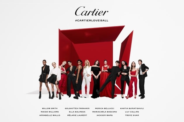 ‘까르띠에 러브 이즈 올’ 캠페인 포스터 ⓒ Cartier