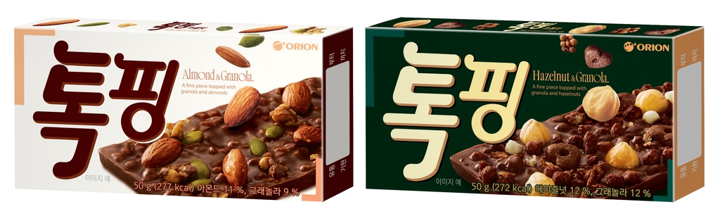 [금주신상] 오리온 견과류 초콜릿 '톡핑'·농심 '사천백짬뽕