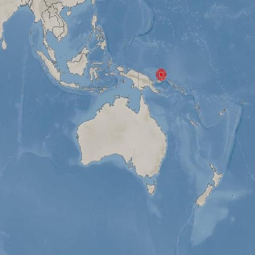 파푸아뉴기니 뉴아일랜드 남남동쪽서 규모 6.0 지진 발생