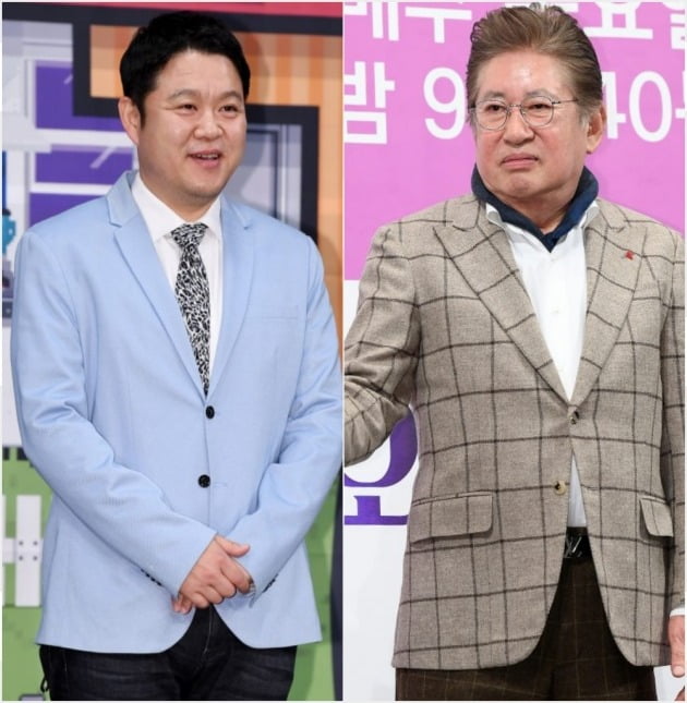 방송인 김구라(왼쪽), 배우 김용건./사진=텐아시아DB