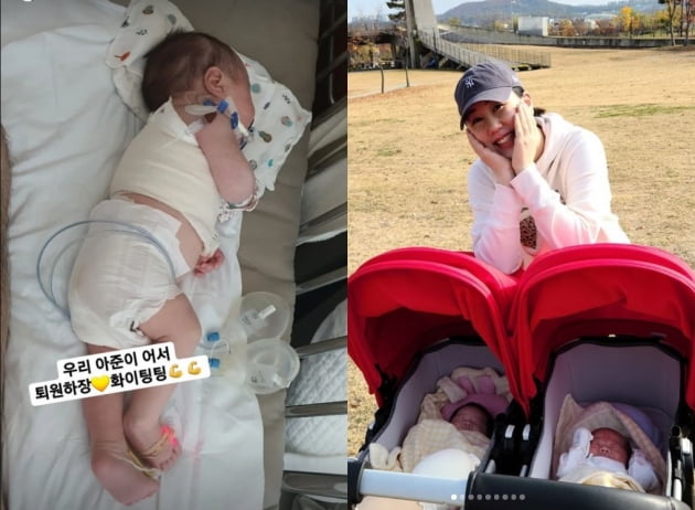 '삼둥이 맘' 황신영, 입원중인 둘째 화이팅...어서 퇴원하장[TEN★]