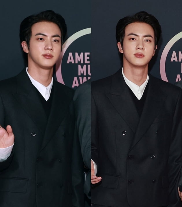 방탄소년단 진, 美 AMAs 사로잡은 압도적인 비주얼과 무대매너 