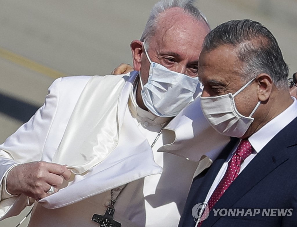 교황, 이라크 총리 관저 드론 공격 규탄…"사악한 테러 행위"