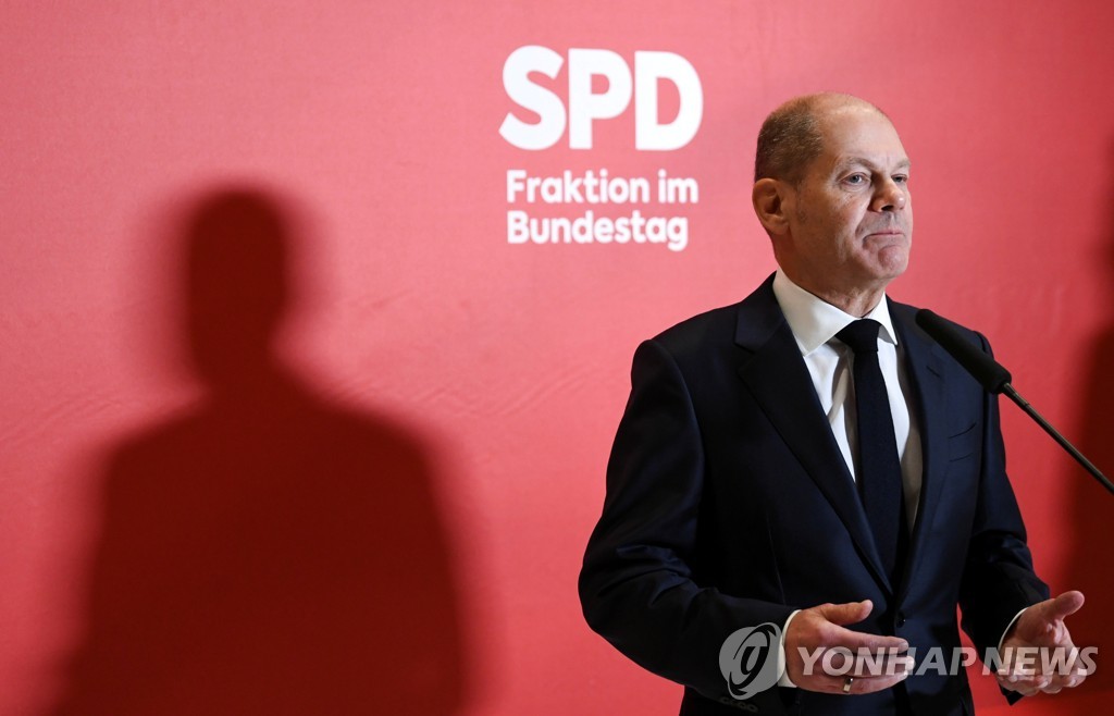 독일 사민당 등 3당, '신호등' 연정 구성 위한 협상 타결