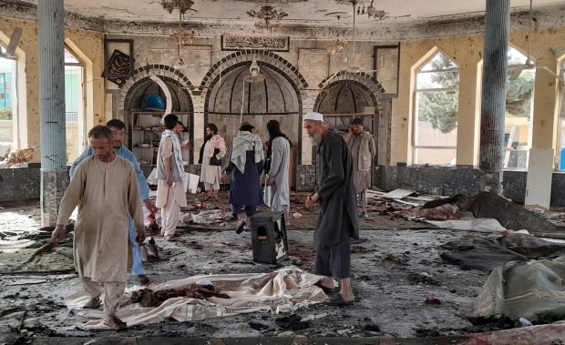 지난달 8일 발생한 아프간 테러 사진=AP