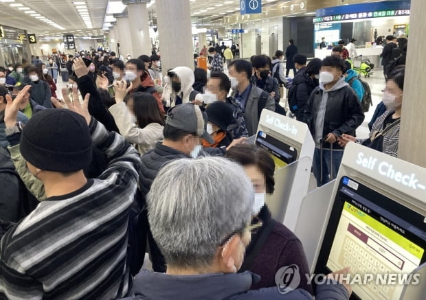 "생난리가 따로 없네"…제주공항에 발 묶인 진에어 승객들