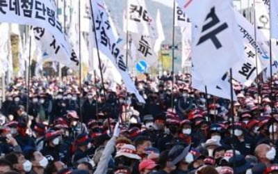 화물연대 전국 총파업…전북서도 1천600여명 참여