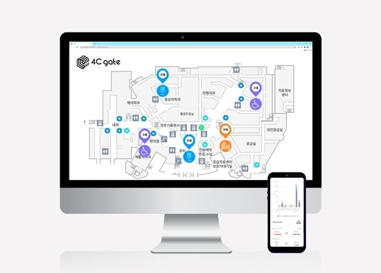 포씨게이트 스마트병원 모니터링 솔루션 '4Cgate EMS' / 사진 제공=포씨게이트
