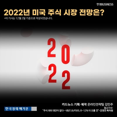 [영상뉴스] 2022년 미국 주식 시장 전망은?