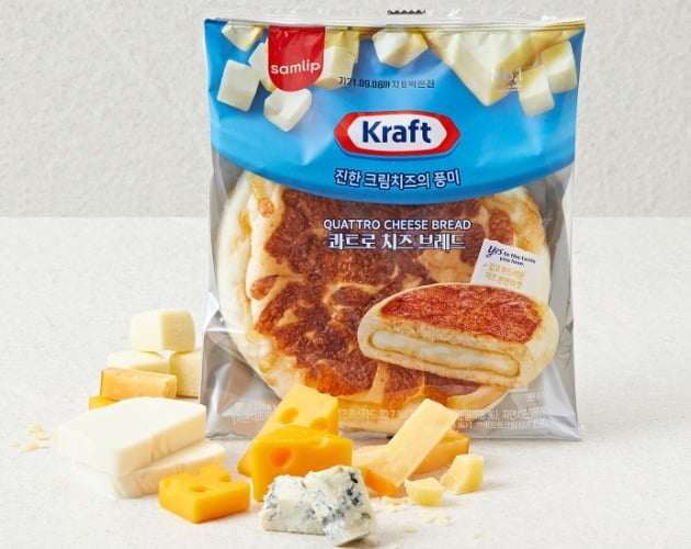 SPC삼립은 지난 8월 말 출시한 이색 호떡 제품 ‘콰트로 치즈 브레드’의 판매량이 100만개를 판매 돌파했다고 3일 밝혔다. 사진=SPC삼립