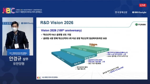 유한양행 “2026년까지 임상 2·3상 후보물질 5개 이상 확보”