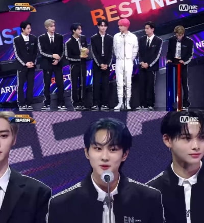 '2021 MAMA' 엔하이픈 "꿈의 무대에서 신인상, 엔진 감사해요"