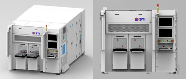 300mm 웨이퍼(Wafer) 전용 플럭스 리플로우(Flux Reflow) 장비. /사진=에스티아이