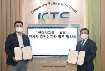 현대차, KTC와 전기차 충전인프라 품질검증센터 구축