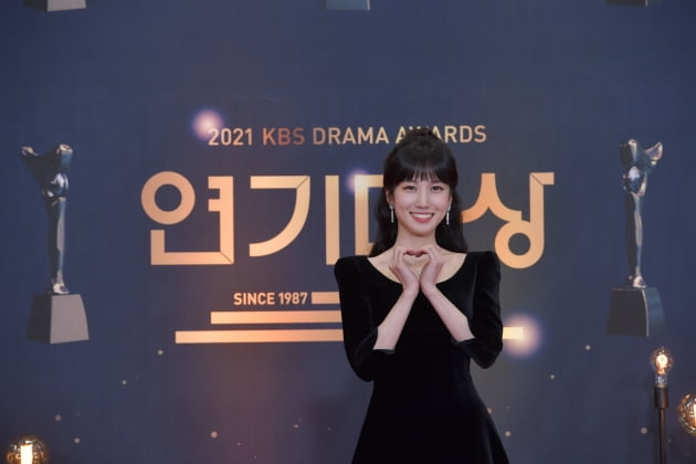 [포토] 박은빈, '사랑스러움 그자체'(2021 KBS 연기대상)