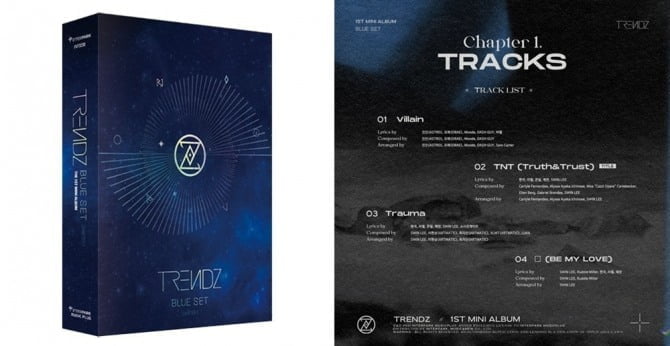 TRENDZ, 22일 데뷔 앨범 ‘BLUE SET Chapter1. TRACKS’ 예판 오픈