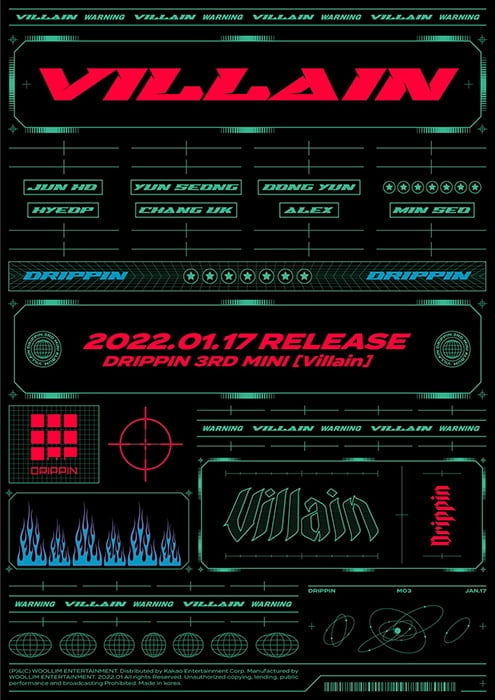 드리핀, 청량→강렬 '파격 변신' 예고…내년 1월 17일 'Villain'으로 컴백