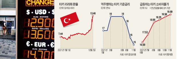 에르도안 포퓰리즘에…'반토막' 난 리라貨 가치