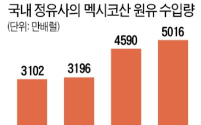 멕시코, 원유 수출 중단…정유 4사 "대체 수입처 확보"