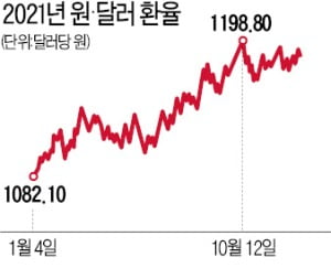 올해 달러 가치 강세…원·달러 환율 1200원 웃돌 수도