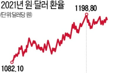 올해 달러 가치 강세…원·달러 환율 1200원 웃돌 수도