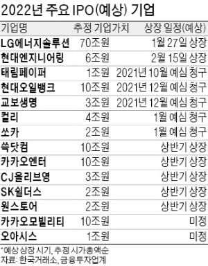 "올해도 IPO의 해"…'70조원' LG엔솔 연초부터 출격