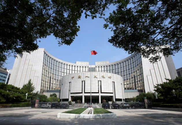 중국 베이징의 인민은행.(사진=한국경제신문)