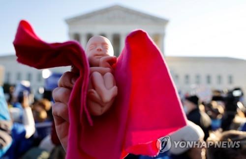 [월드&포토] "자유 vs 살인"…美 연방대법원 앞 '낙태권 전쟁'