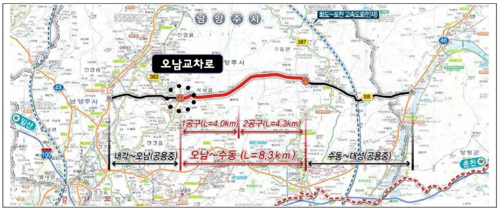 남양주시, 국지도 98호선 오남교차로 입체화