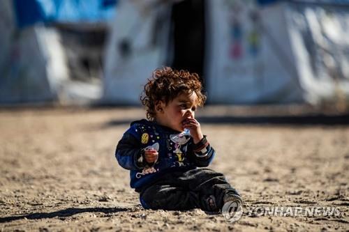 [월드&포토] IS 패망 후 갈곳없는 'IS 신부'와 아이들