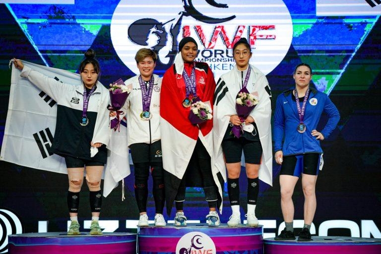 박민경, 세계역도선수권 여자 64㎏급 합계 동메달