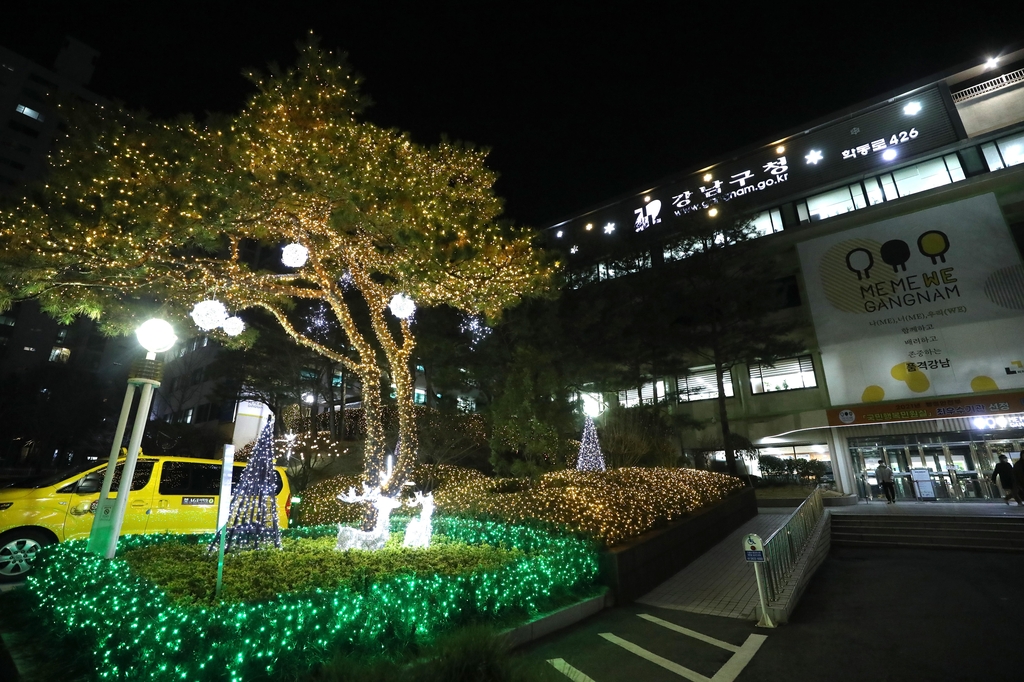 강남구, 연말 맞아 곳곳 '빛의 거리' 조성